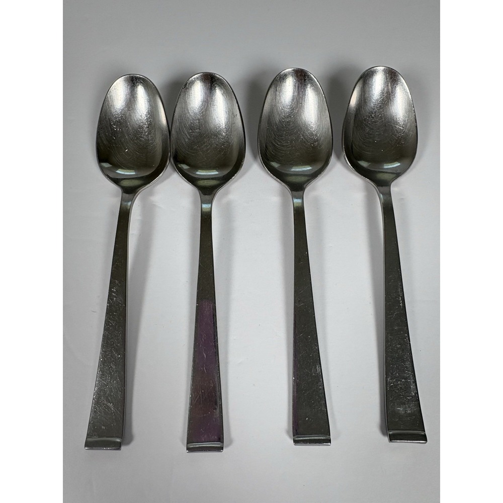 Towle Supreme 18/8 Stainless Oval Soup Spoons Set of 4 Flatware